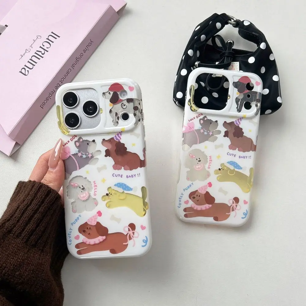 

Fashion Simple Colorful Dog Pattern Phone Case for iPhone 17 16 15 14 Pro Max with Protective Cover
