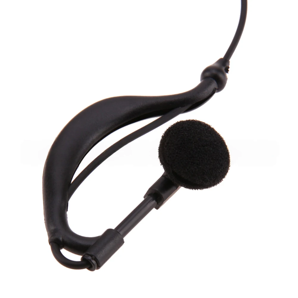 Clear Sound Quality Headset Earpiece Walkie-talkie Mic 2.5mm Single-ear Earpiece Clear Audio Curved Single-ear Hook