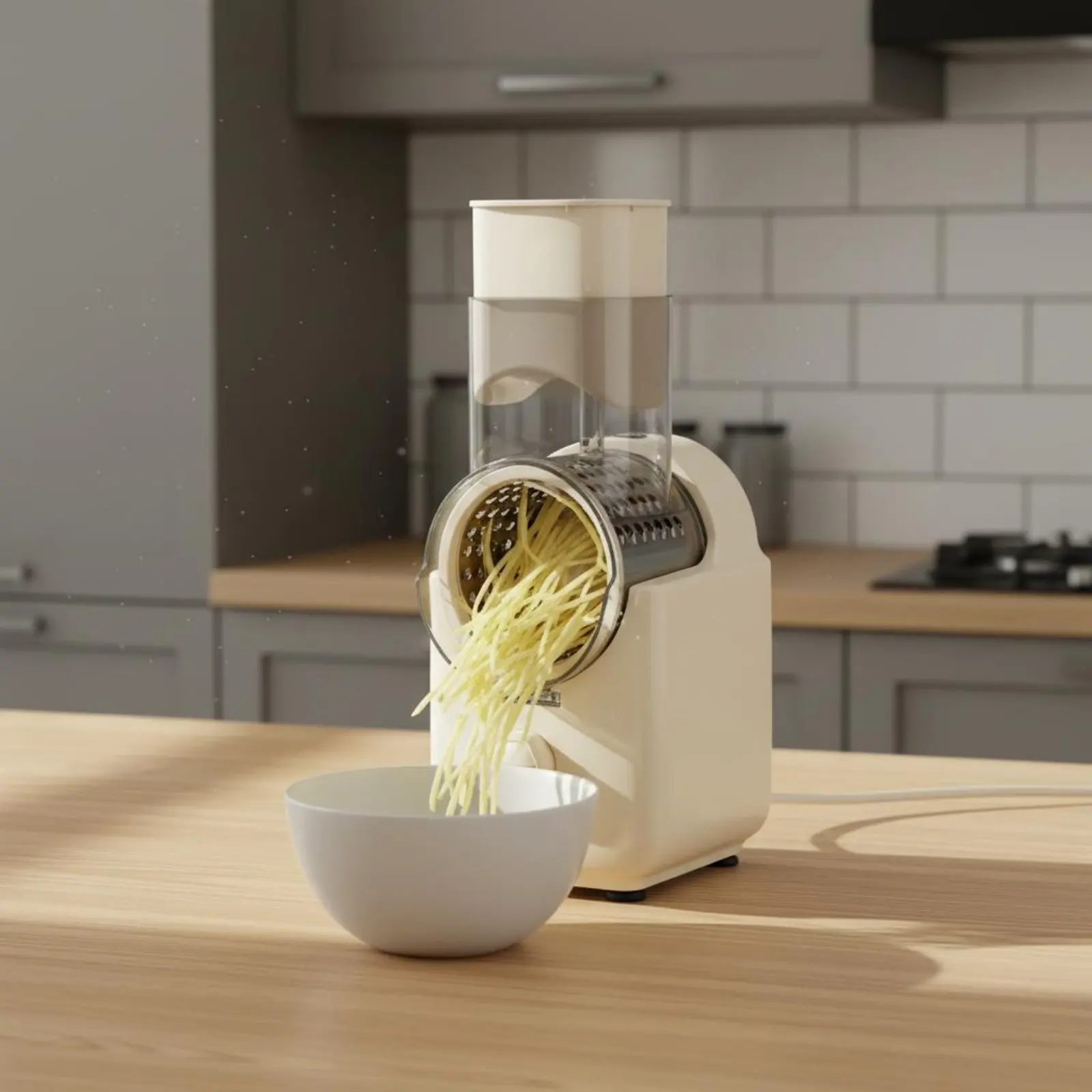 Potato Shredder Machine Stainless Steel Electric Vegetable Cutter Vegetable Shredder Easy to Clean Kitchen Appliance Automatic