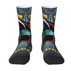 Funny Printed Goldorak Grendizer Socks for Women Men Stretchy Summer Autumn Winter Anime UFO Robot Goldrake Crew Socks