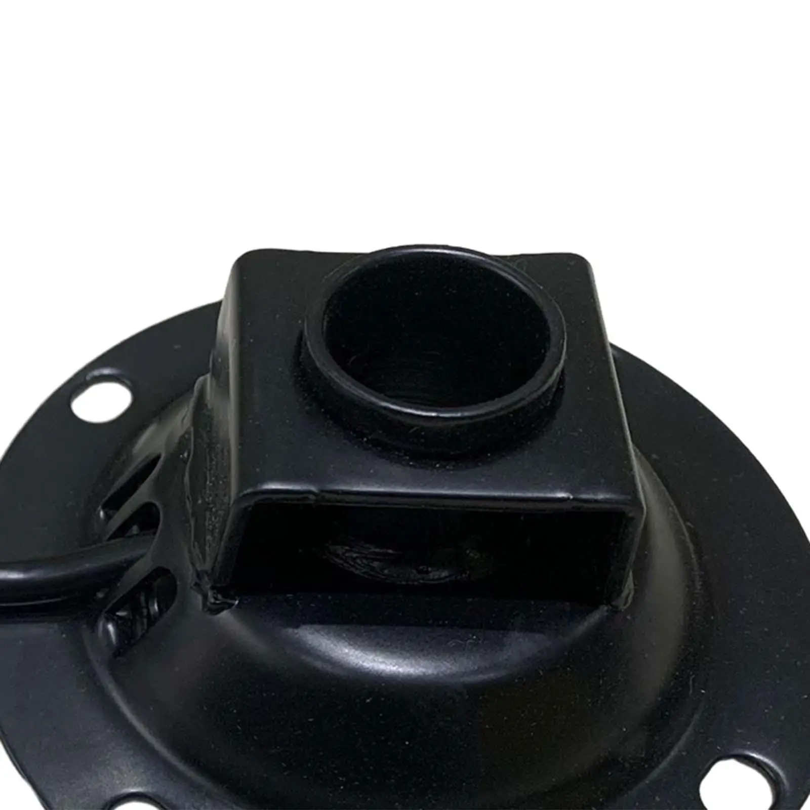 Bar Stool Chair Seat Swivel Base Plate Durable Black Metal Frame Heavy Duty Furniture Accessory with Lift Handle Replacement