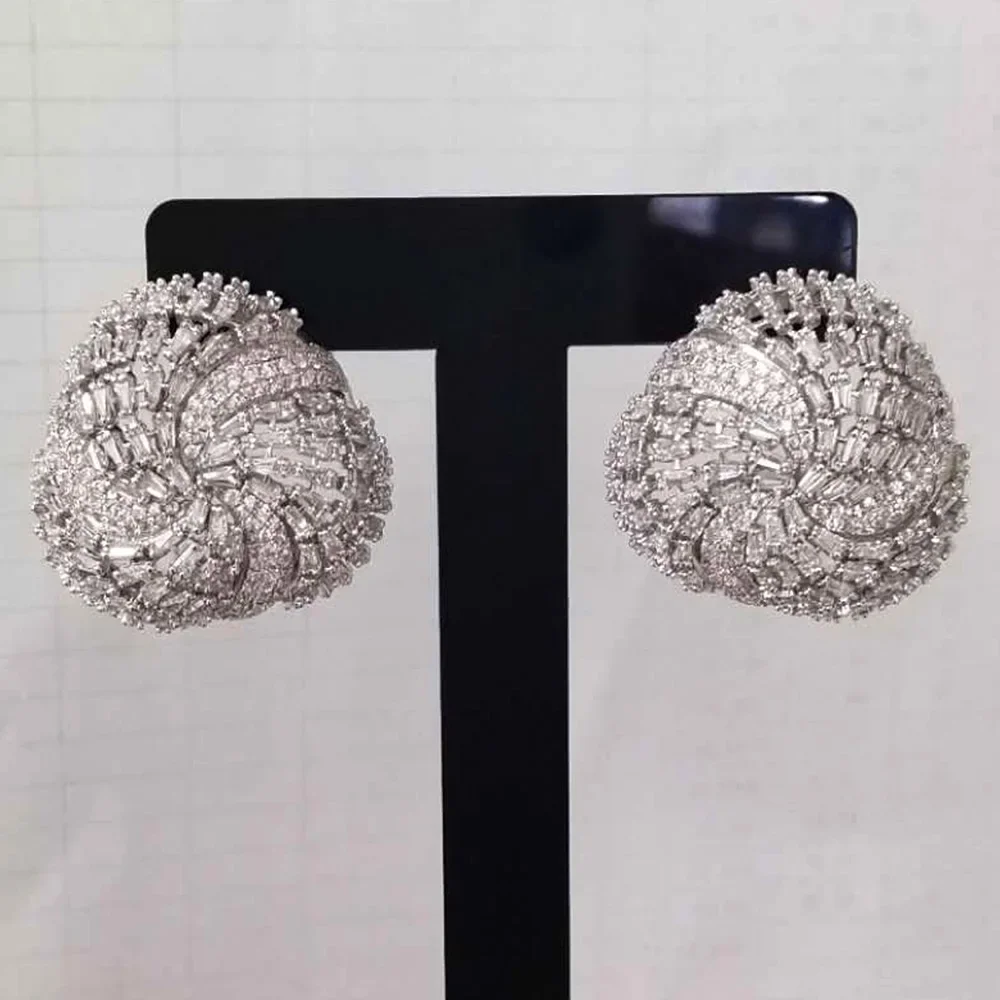 

Kellybola Trendy Holiday Round Skeleton Earrings For Women Bridal Wedding Party Earrings Jewelry Luxury Personality High Quality