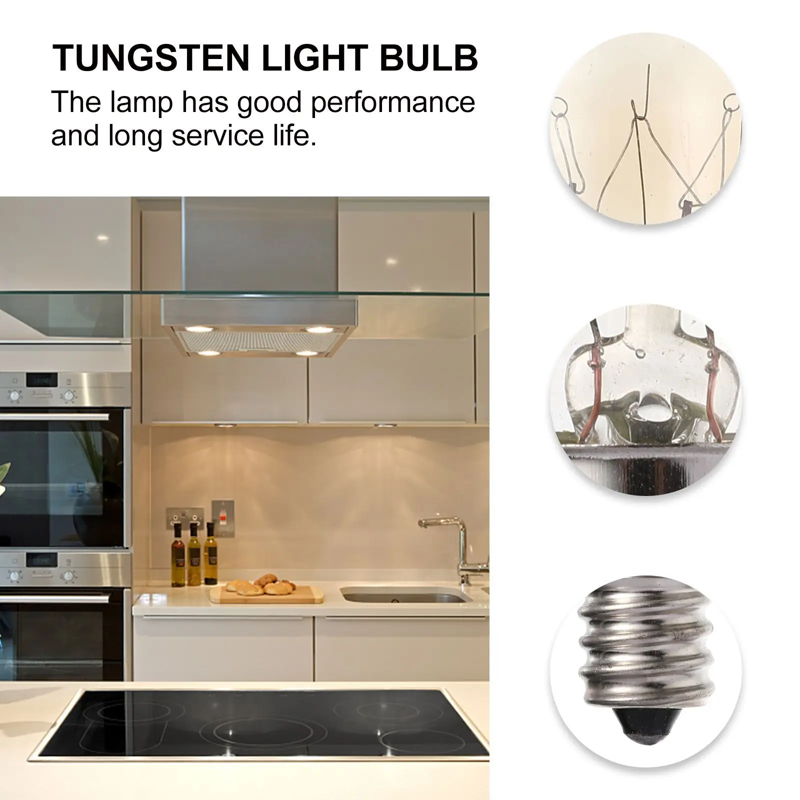 

4 PCS Refridgerator Bulb Range Hood Light Refrigerator Bulbs Appliance Lightbulb
