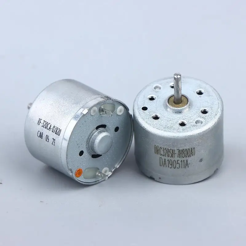 

1 шт., высококачественный микро бесшумный круглый двигатель шпинделя постоянного тока 6 В 12 В 15 В 18 В 24 В 9300 об/мин RC320SH RF-320CH 24 мм электродвигатель