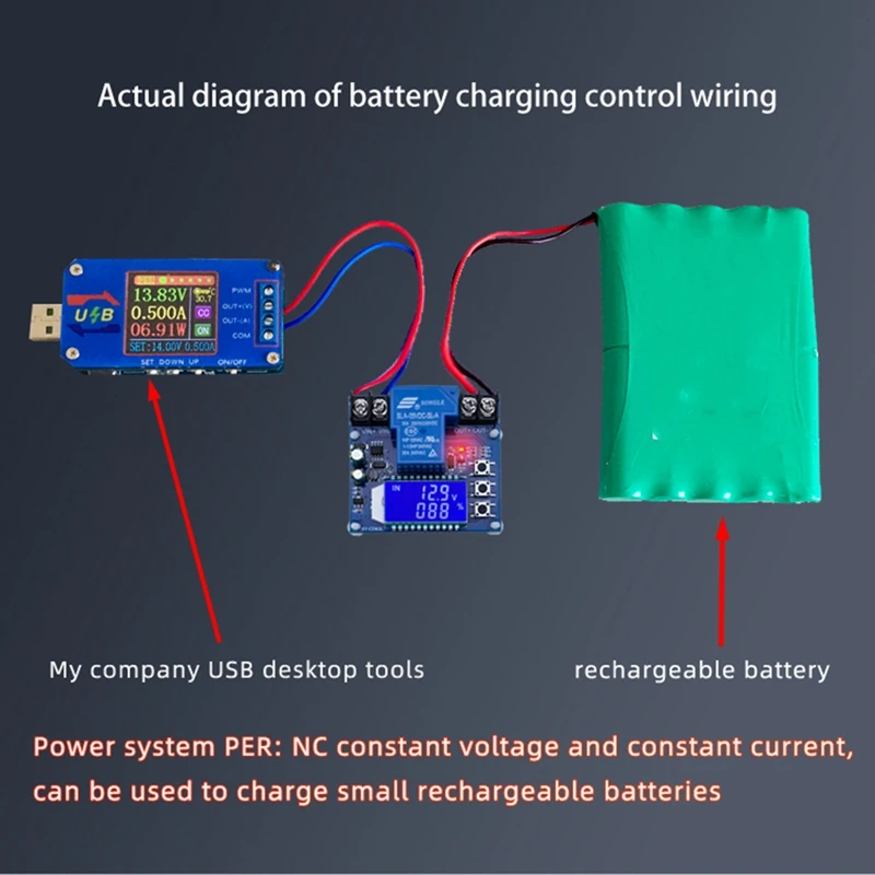 DC6-60V 30A moduł sterujący ładowaniem akumulatora płyta ochronna ładowarka wyłącznik czasowy wyświetlacz LCD XY-CD63L