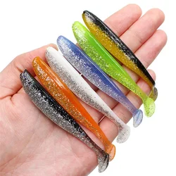 10pcs/Lot Fishing Easy Shiner Soft Lure 5.5cm 1.2g Bass Double Color Silicone Artificial Bait Jig Wobblers Carp Swimbait Tackle