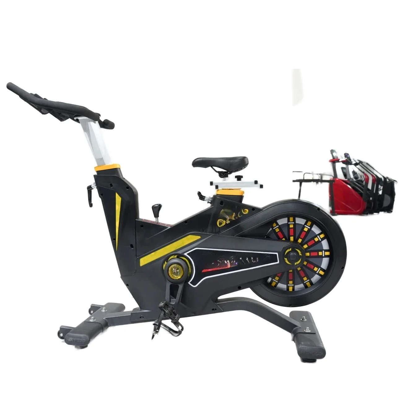 Chain Exercise Bike Foldable Indoor Fitness Recumbent Magnetic Bike For Home Use For Gym And Workout