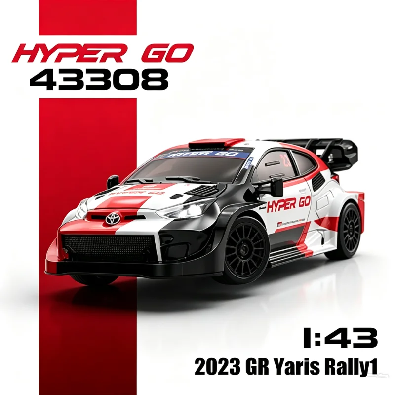 New MJX HYPER GO 43308 1/43 RC Car 4WD 20km/h High Speed RC Rally Racing 2.4G RC Drift Car Mini MJX 43308 2023 GR Yaris Rally1