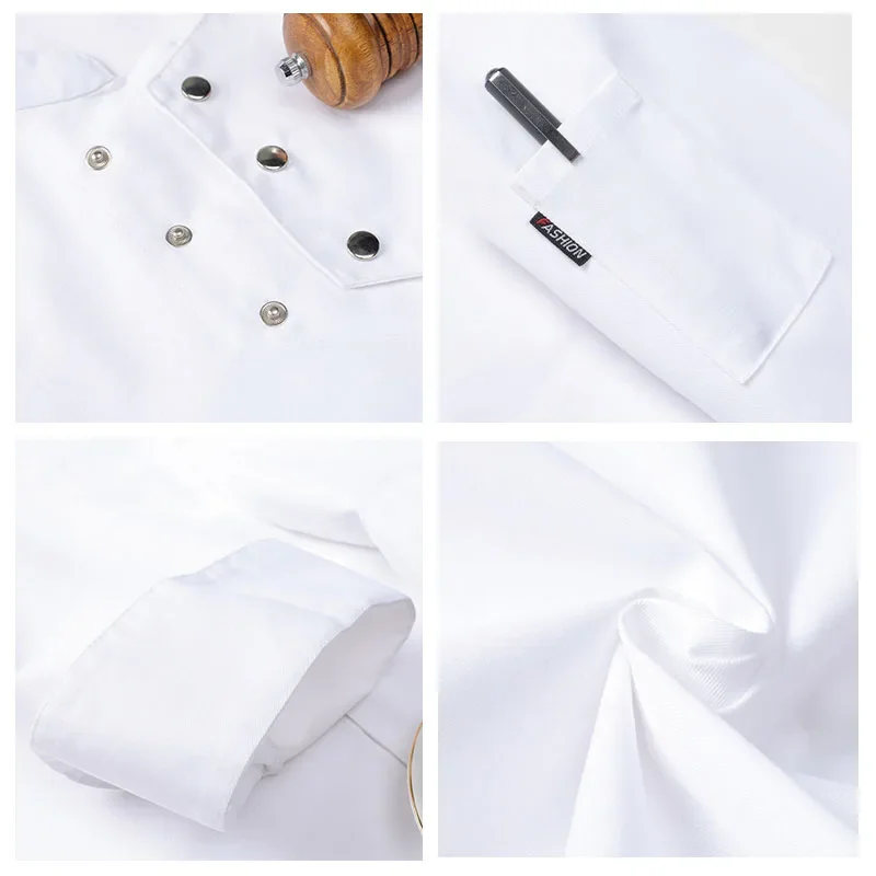 2025halloween Service alimentaire cuisine Costume de cuisine Pizzaiolo Chef uniforme Restaurant cuisinier vestes boulangerie