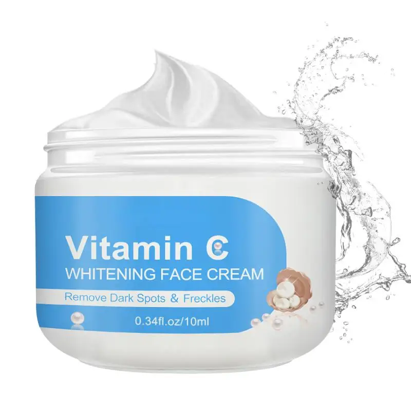 Vitamin C Face Cream Serum VC 25% Fade Freckles Remove Dark Spots Lentigo Facial Creams Mask Whitening Moisturizing