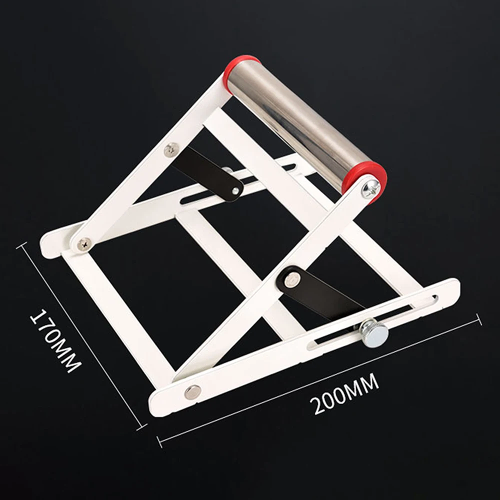 Cutting Machine Support Rack With Work Gloves Stable Adjustables Holding Roller For Manufacturing