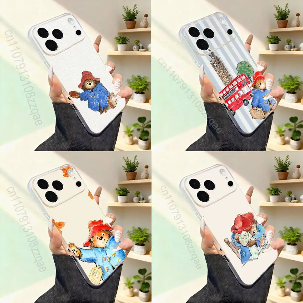 

P-PaddingtonS Bear Cute Phone Case For iPhone 17,16,15,14,13,12,11,Pro,Max,Plus,Mini,SE4,E For Magsafe Wireless