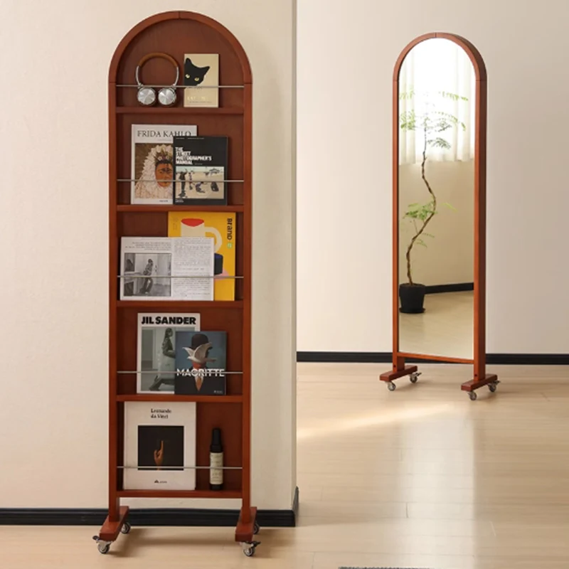 عناصر مرآة خشبية لغرفة المعيشة الحديثة الشمال الطابق طويل غرفة نوم مرآة ستار لطيف كامل الجسم خمر Espelhos ديكورات المنزل