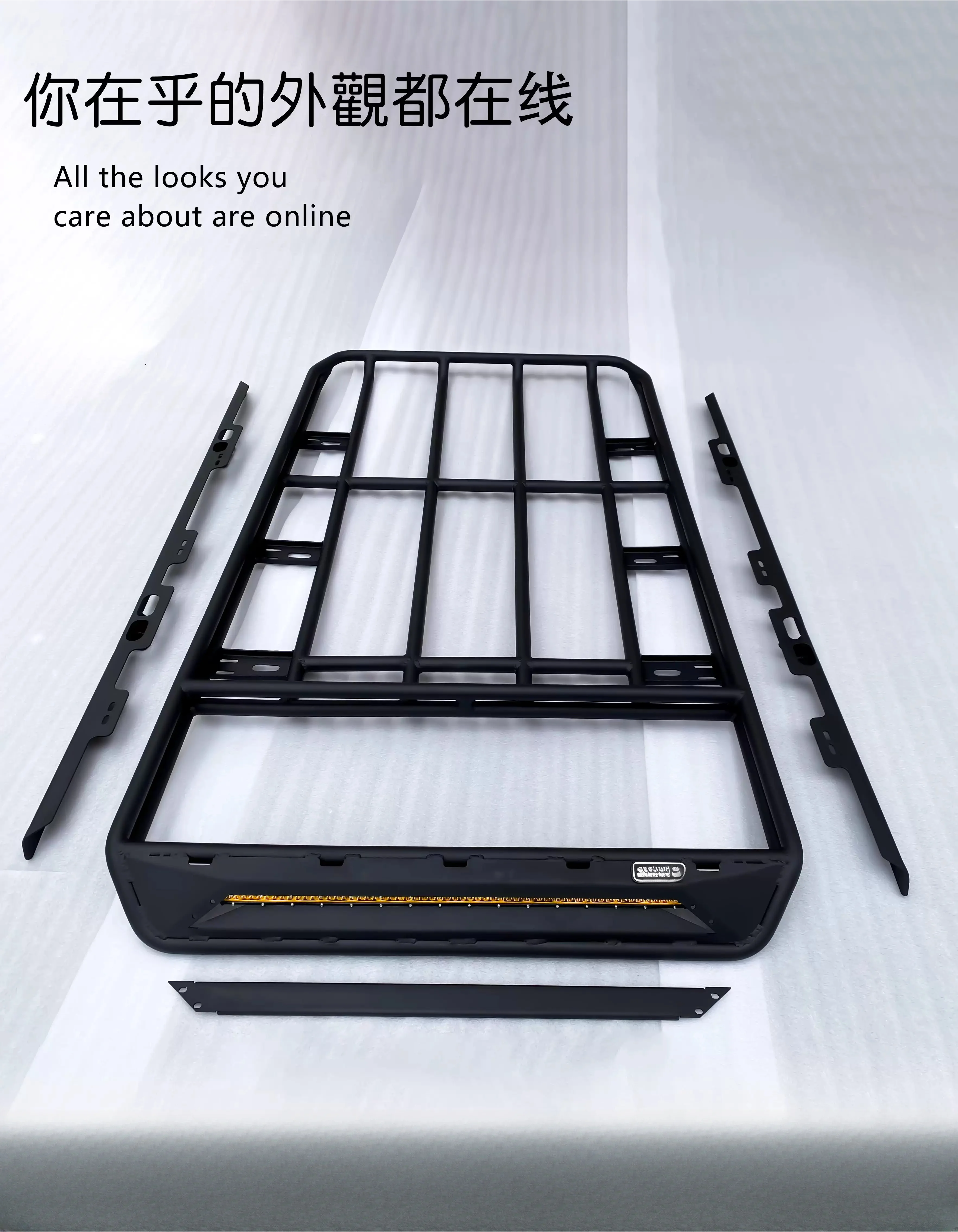 Aluminum Roof Rack Ladder 4x4 Car Side Ladder.Roof basket, storage rack, luggage basket