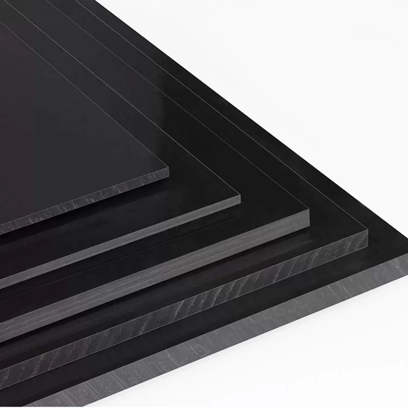 Black Polypropylene Board PP Plastic Sheet PP Plate Handmade Customized Thickness 3mm-20mm 50x50 100x100 200x200 250x250 300x300