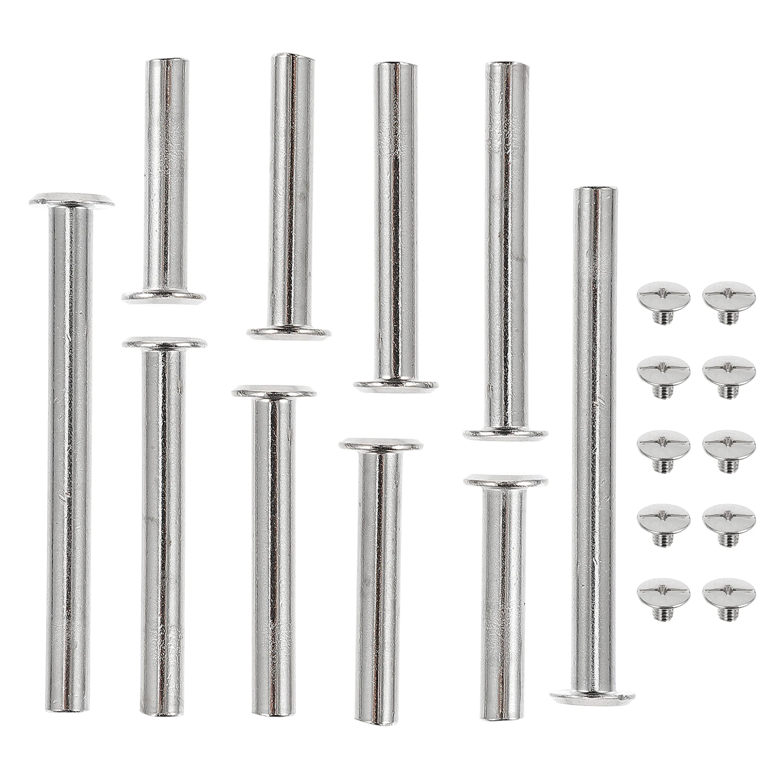 

50 Sets Binding Screw Post Screw Nickel Plated Scrapbook Binding Post Craft DIY Rivet Kits Decorative Hardware