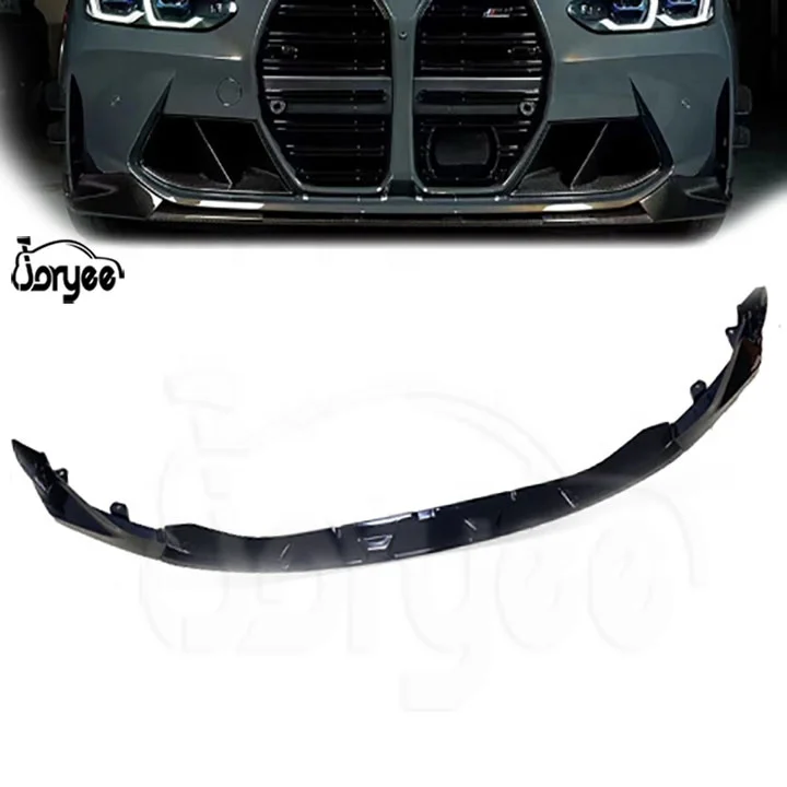 2024 New VRS Front Lip Splitter For BMW M3 G80 M4 G82 2021 2022 2023 Carbon Fiber Spoiler Body Kit Tuning Accessory Car Parts MP