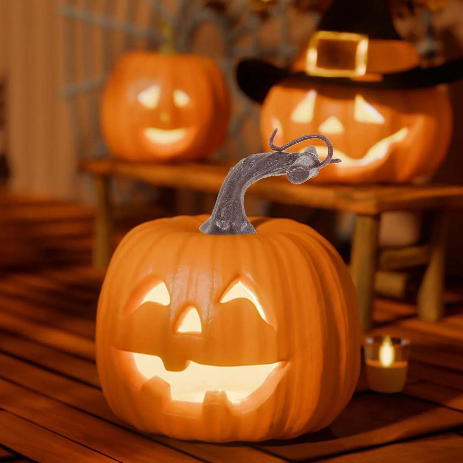 

40pcs Pumpkin Stems For Crafting Realistic Faux Pumpkin Handle Diy Harvest Decoration Kit Artificial Stem Resin Craft Supply