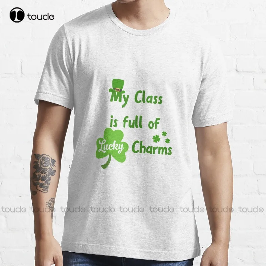 My Class Is Full Of Lucky Charms Cute Teacher Teacher Gifts Teacher St Patricks Day Mouse Pad T-Shirt Boys T Shirts Xs-5Xl Retro