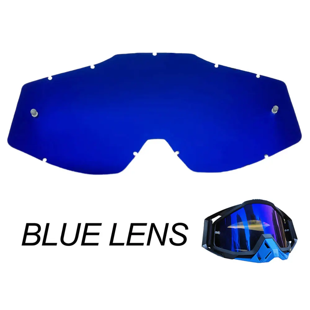 Gafas de Motocross lentes de repuesto para esquí al aire libre montar a prueba de viento lentes de repuesto para motocicleta casco gafas de sol