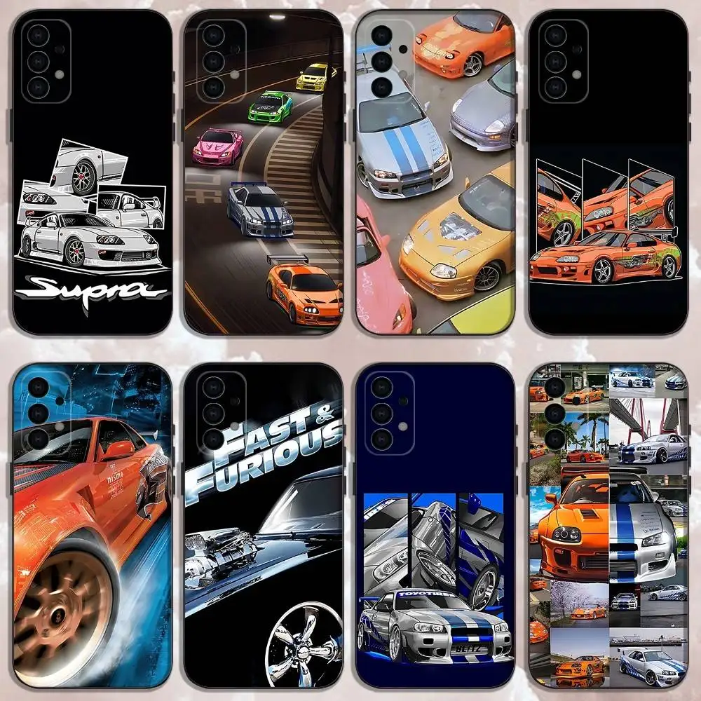 

Cars of F-Fast F-Furious Phone Case For Samsung Galaxy A73,31,32,72,41,53,52,71,22,5G,Note,J7,8,9 Soft Black Cover