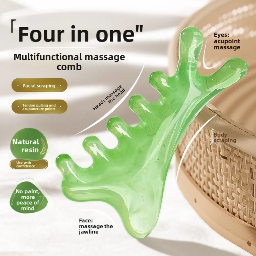Gifts 4-in-1 Massage Comb Multifunctional Octopus Head Meridian Combs Scraping Head Dolphin Beauty Tools