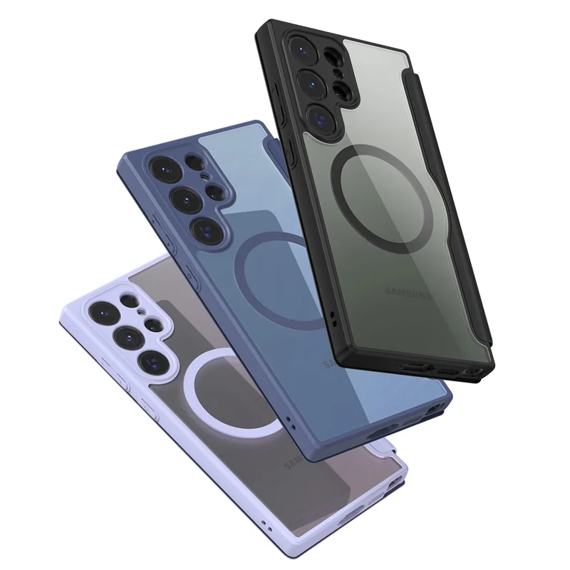 For Samsung Galaxy S23 Ultra Case DUX DUCIS Folio Flip Leather + PC + TPU Full Protection Phone Cover