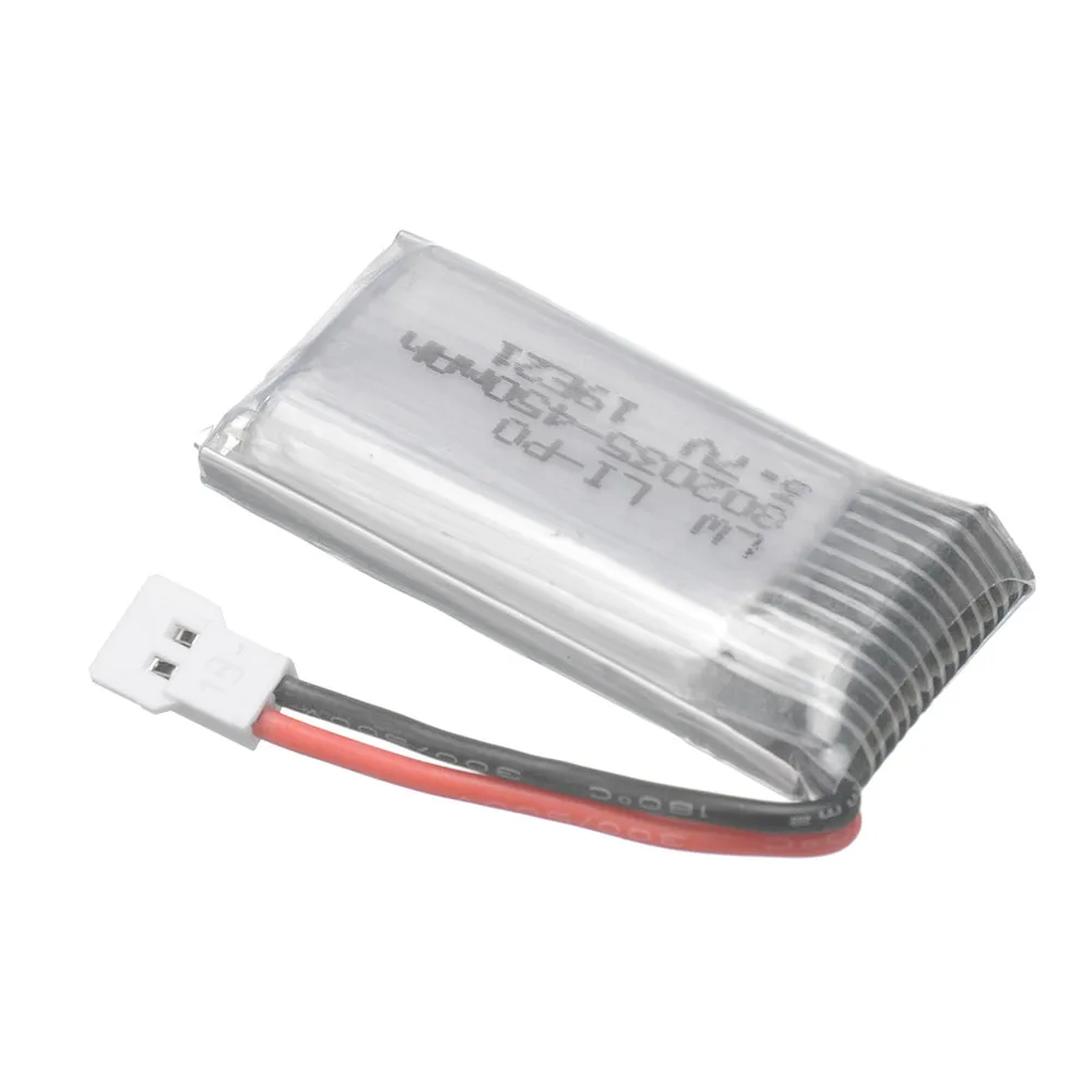 Bateria Lipo Recarregável para RC Drone, Peças de Reposição, 3.7V, 450mAh, H31, X4, H107, H6C, KY101, E33C, E33, U816A, V252