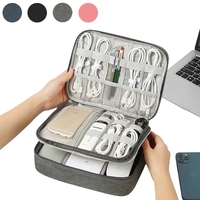 Travel Cable Bag Waterproof Digital USB Charger Storage Bag Portable Office Charging Line Wire Organizer Travel Cable Organizer