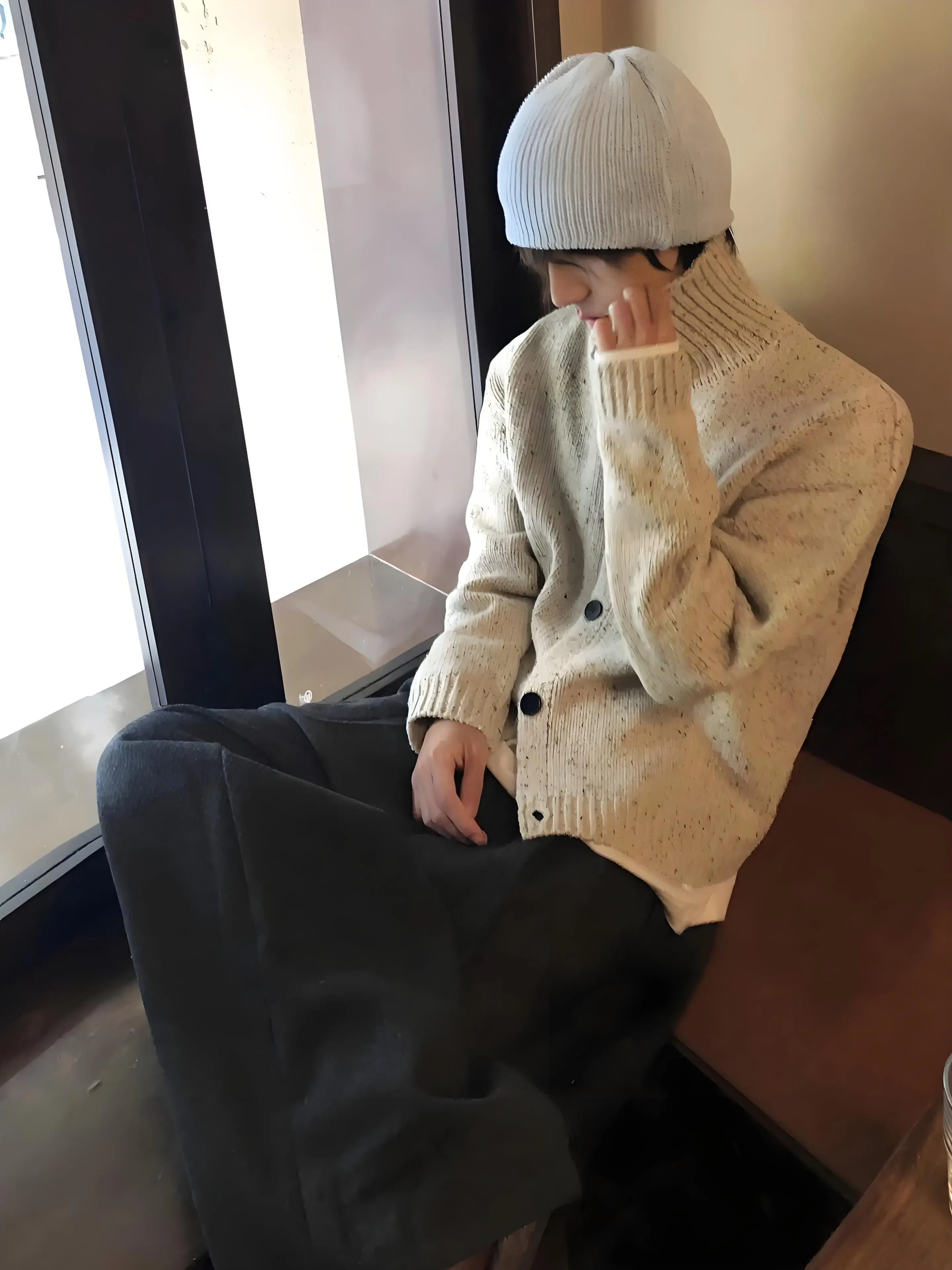 เสื้อคอปกขนสัตว์สีขาว ผู้ชาย ย - Street Fashion Culture บทวิจารณ์และราคา