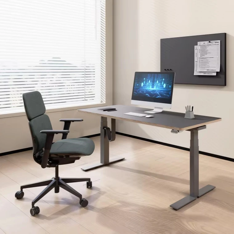 Office furniture standing desk office desks chair luxury student computer table office smart sit stand electric adjustable desk