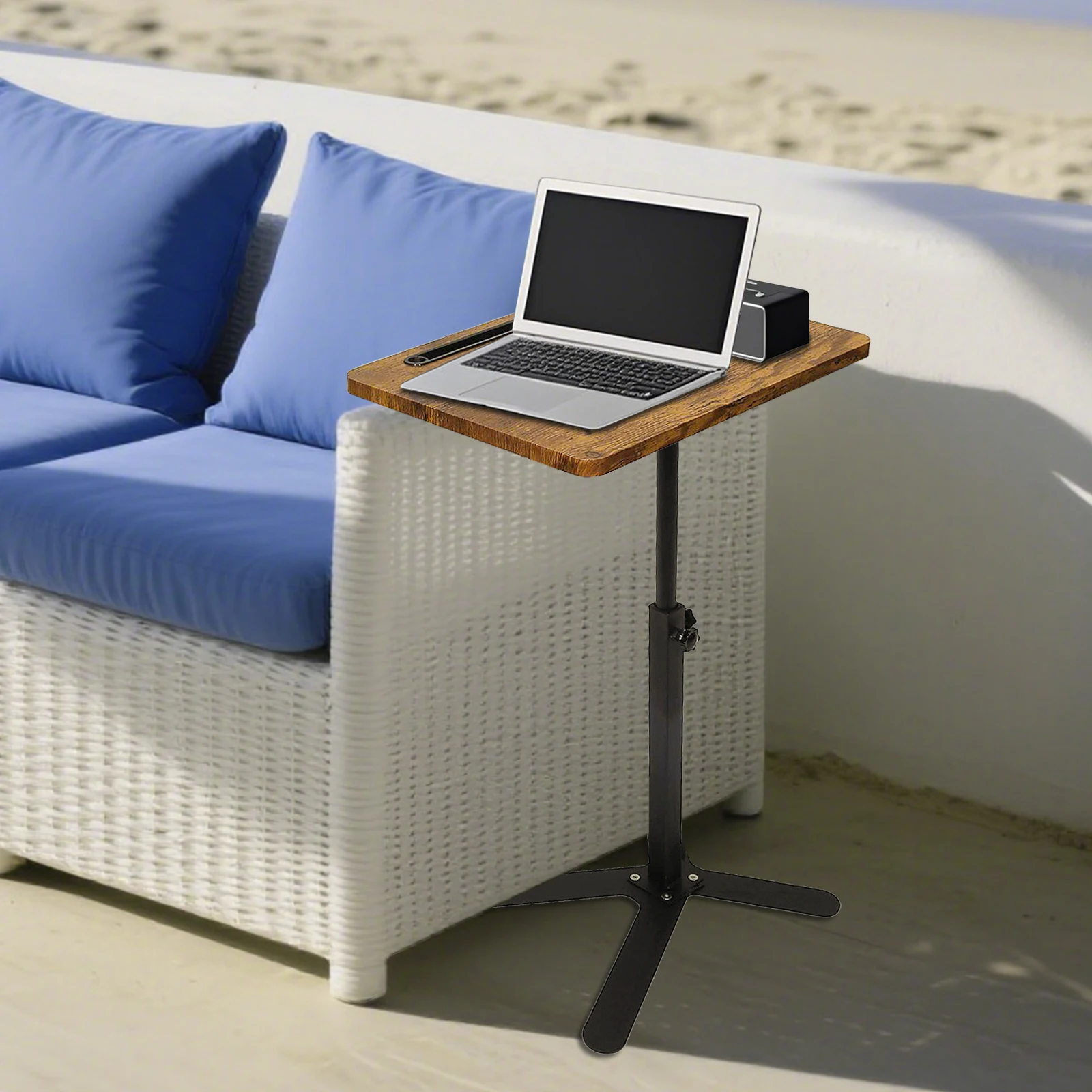 ارتفاع قابل للتعديل مكتب للحاسوب شخصي الدورية منضدية حامل متنقل المنزل ميسا السرير الجدول مكتب صينية الدائمة الكمبيوتر Workstat #6