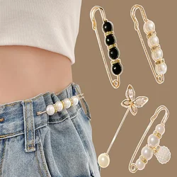 Detachable Metal Pins Fastener Pants Pin Retractable Button Sewing-Free Buckles for Jeans Perfect Fit Reduce Waist