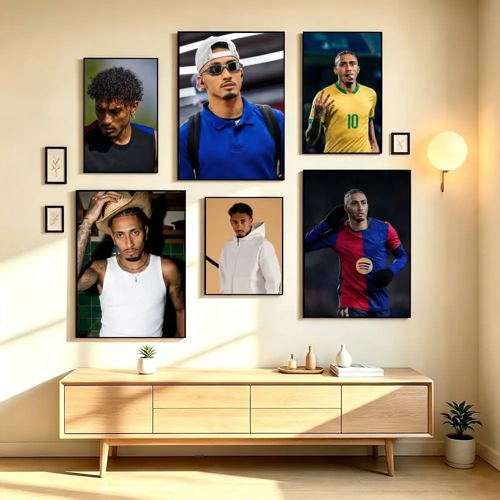 R-Raphinha Football Player Poster High Quality Dorm Living Room Aesthetic Wall Decoration Painting Stickers Gift
