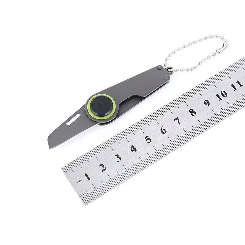 NOWY Vintage Mini nóż użytkowy z zamkiem błyskawicznym do rozpakowywania pudełek ekspresowych EDC Gadżet Brelok do kluczy Noże kieszonkowe Outdoor