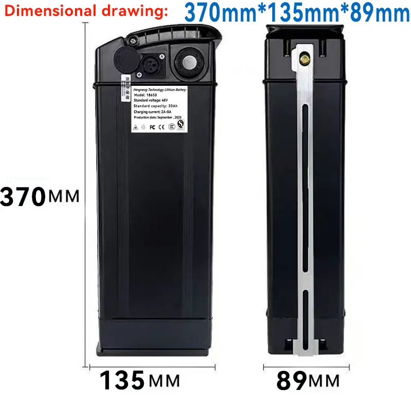 Складная литиевая батарея Haiba 48 В с BMS 12 Ач/20 Ач/30 Ач/40 Ач для двигателей мощностью 250–1000 Вт — портативный складной аккумулятор