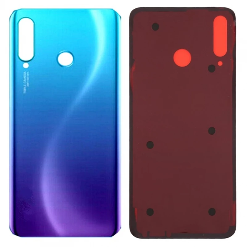 Battery cover for HUAWEI P30 LITE NOVA 4E blue glass back cover Huawei P30 Lite (MAR-LX1A, MAR-LX1M, MAR-AL00, MAR-L01A, MAR-L21A, MAR-LX1A, MAR-L21MEA, MAR-LX2, MAR-LX2J, MAR-LX3A)