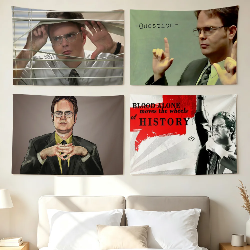 Tv The O-office Dwight Schrute Flag Wall Decorations Home Decor Suitable For Living Rooms Bedrooms Dormitories Parties Holidays