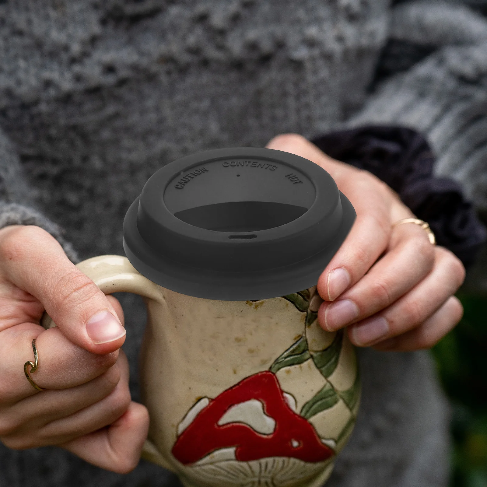 

3 Pcs Mug Cover Lid Coffee Replacement Cup Covers for Mugs Beverage Lids Silicone