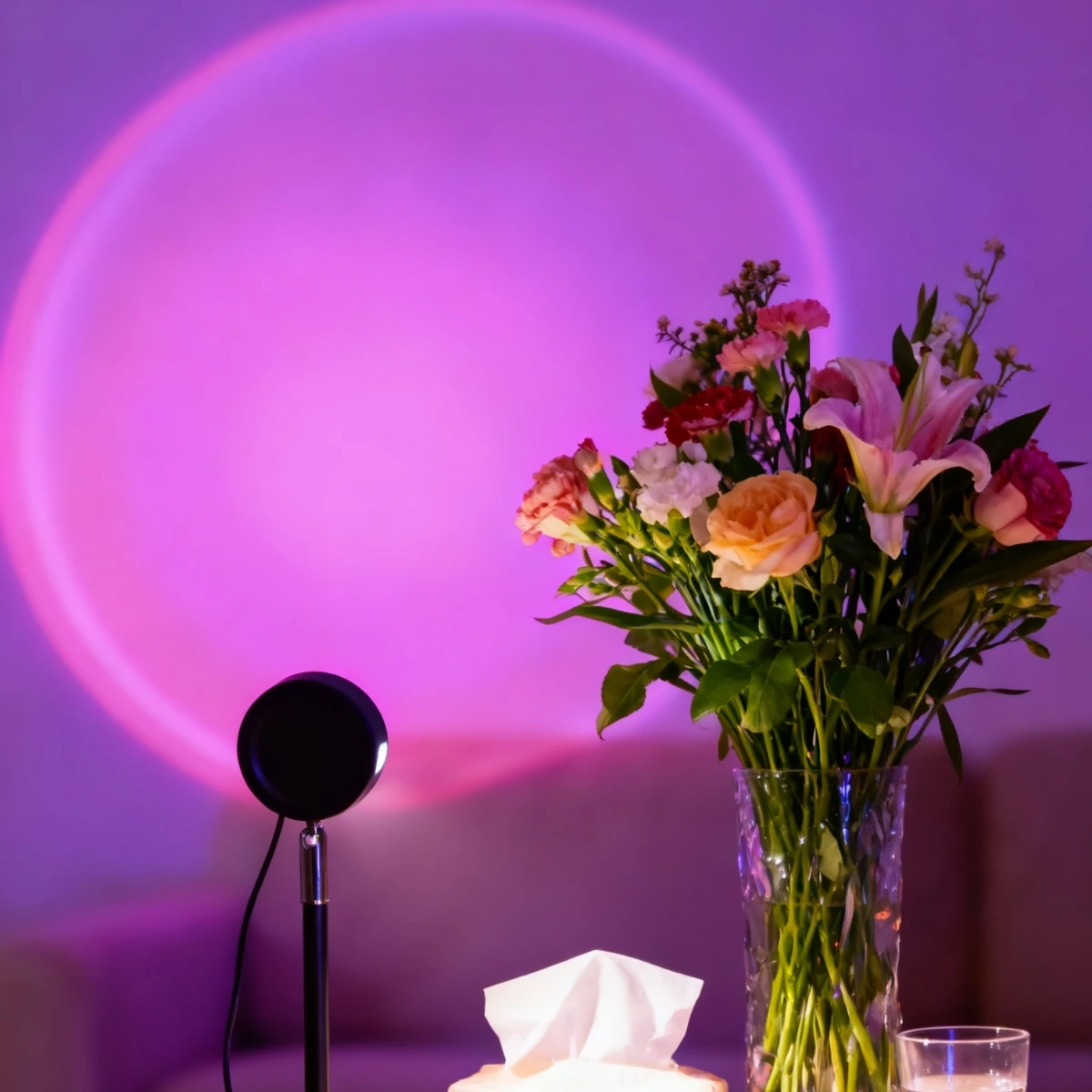 Projector Sunset Light Rainbow Light, Create Beautiful Photo Background Light, Romantic Atmosphere Light, Nightlight Gift