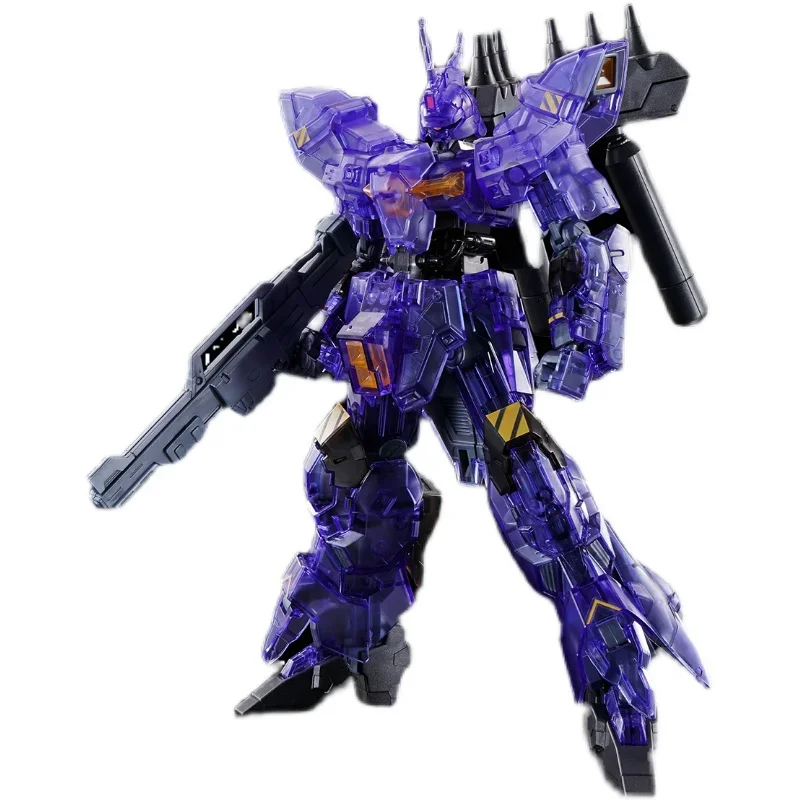 Oryginalny model Gundam Bandai, figurka anime RG 1/144 AMS-123X Varguil Clear Color Gunpla, figurka akcji anime, zabawki dla dzieci.