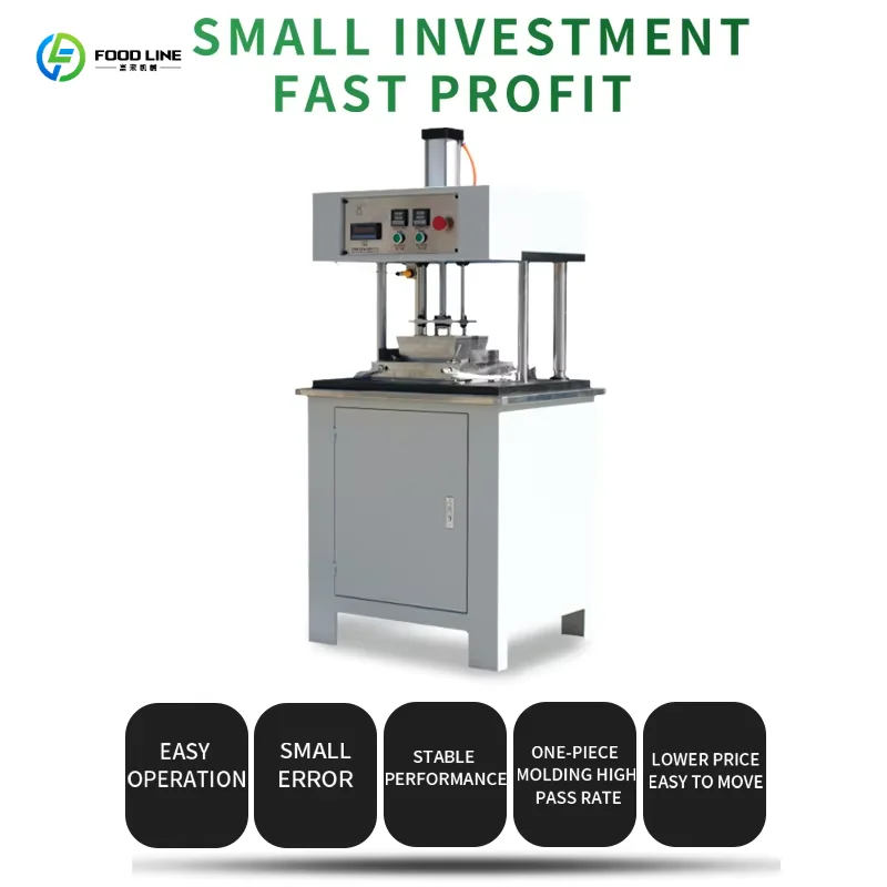 Customized Professional Manufacturer Paper Food Box Forming Machine Manual Semi Automatic Paper Hamburger Box Making Machine