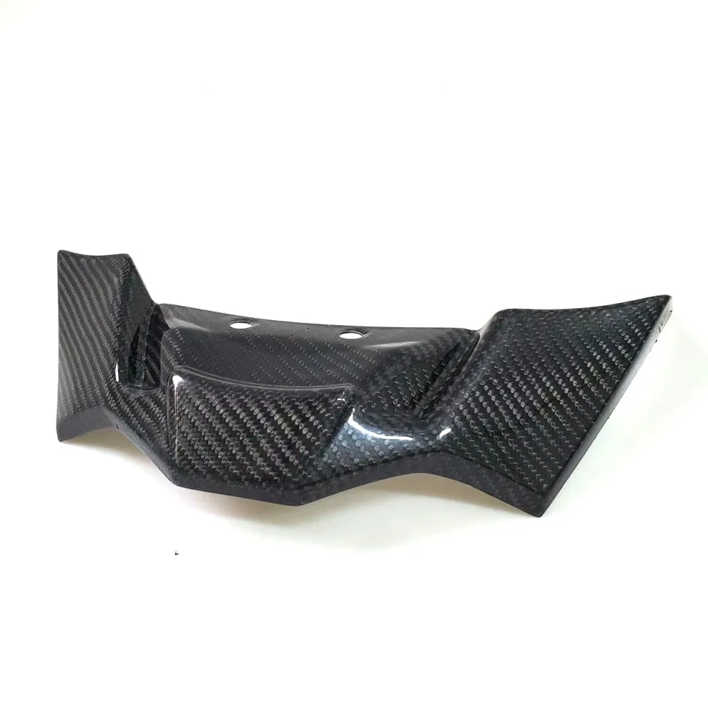 For BMW F900R 2021-2024 3K %100 carbon fiber front spoiler downforce bare aerodynamic wing deflection front headlight extension