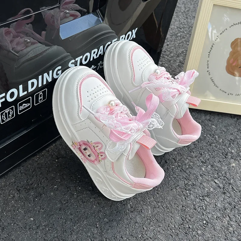 

Новинка 2023 года, кожаные детские кроссовки, обувь для девочек, детская спортивная повседневная обувь на весну и осень, теннисная женская обувь розового и фиолетового цвета, размеры 26-37