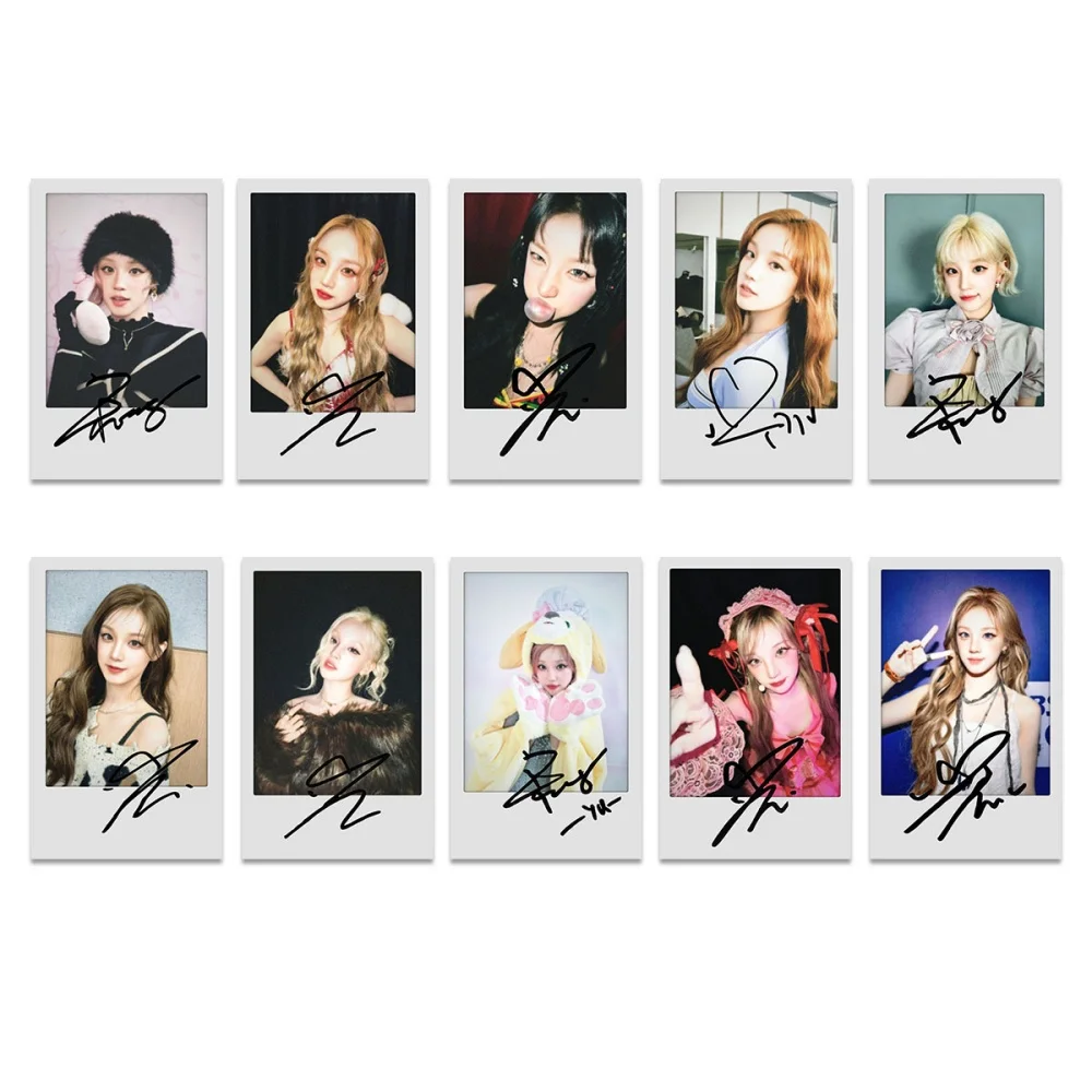 

5/10Pcs KPOP I-DLE Peripheral LOMO Cards Member HD Photocards MiYeon Soyeon YUQI Minnie Shuhua Postcards Fans Collect Gift