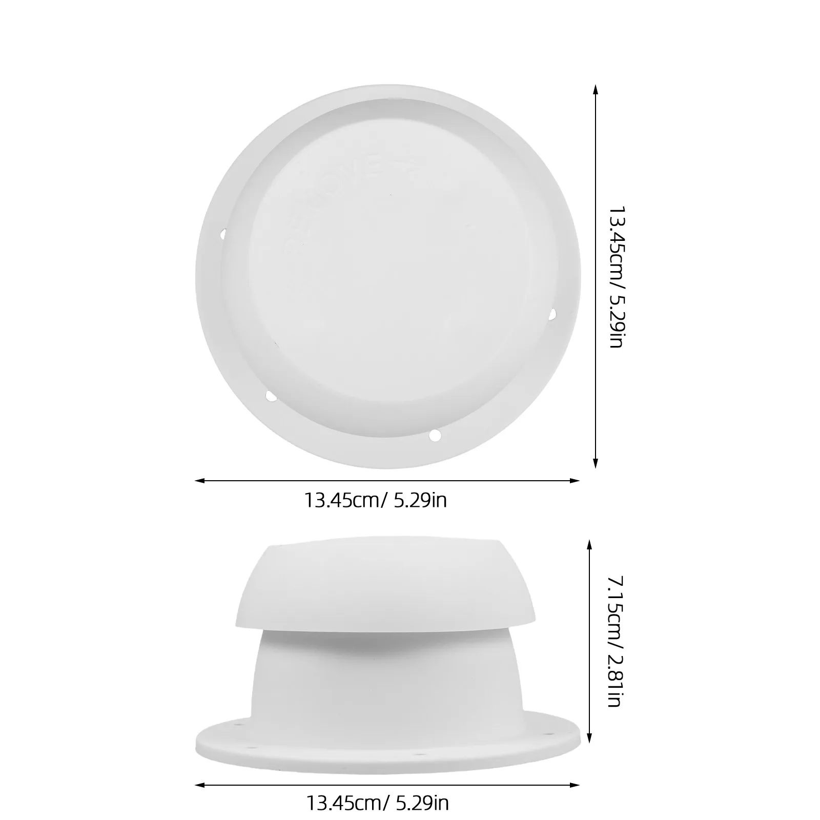 Plastic Mushroom Vent Cover Mushroom Roof Vent Cap Exhaust Fan Ventilation Rv Rainproof Air Round Top-mounted Strong