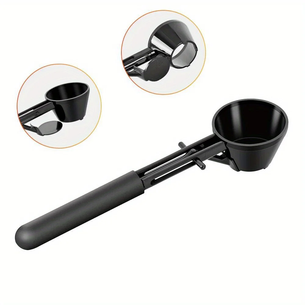 1PC Coffee Scoop Funnel for flling Reusable Coffee Pot Coffee Spoon Sliding Design Measuring Spoon Kitchen Accessories