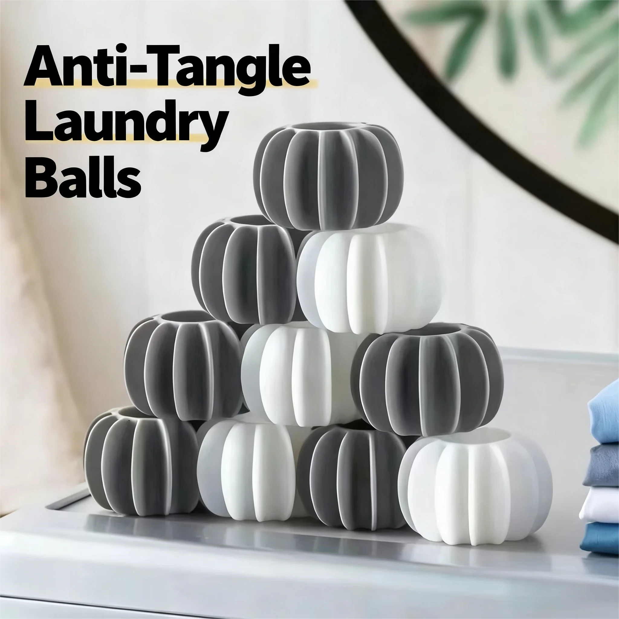 

Reusable Silicone Laundry Ball - Pet Hair Remover & Clothes Hair Catcher for Washing Machine, Efficient Cat/Dog Hair Removal