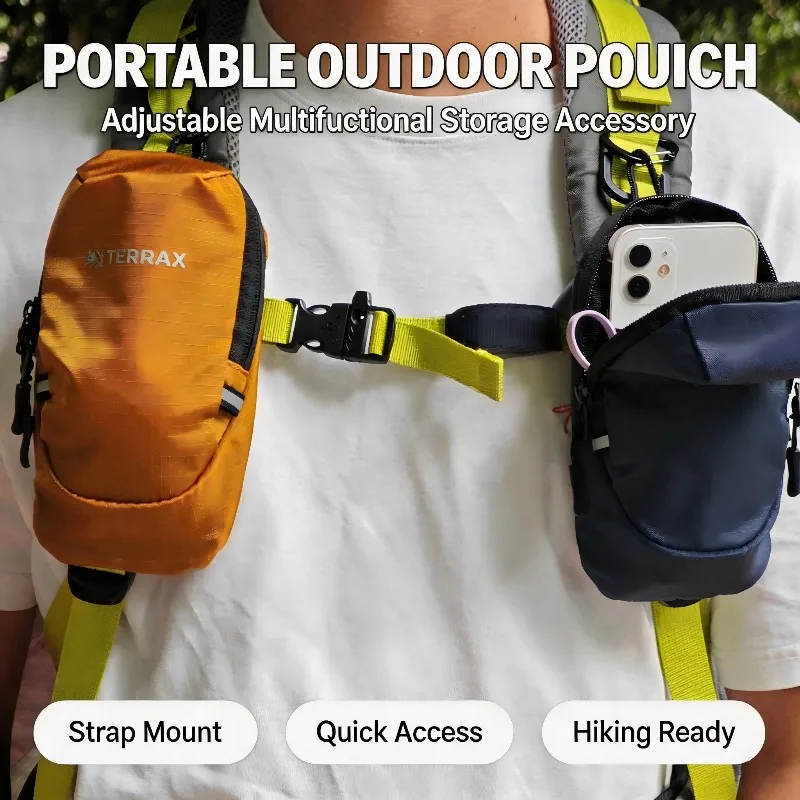Outdoor Arm Bag Multifunctional Hiking Storage Bag Water Bottle Phone Pouch Adjustable Expand Backpack for Camping Hiking Sports