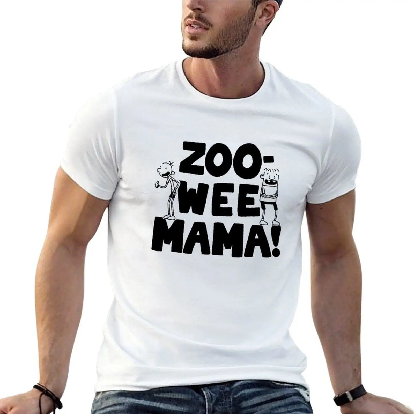 

Diary of a Wimpy Kid Zoo Wee Mama T-Shirt t shirt man designer cotton t shirts man 100% t shirts with prints T-shirt
